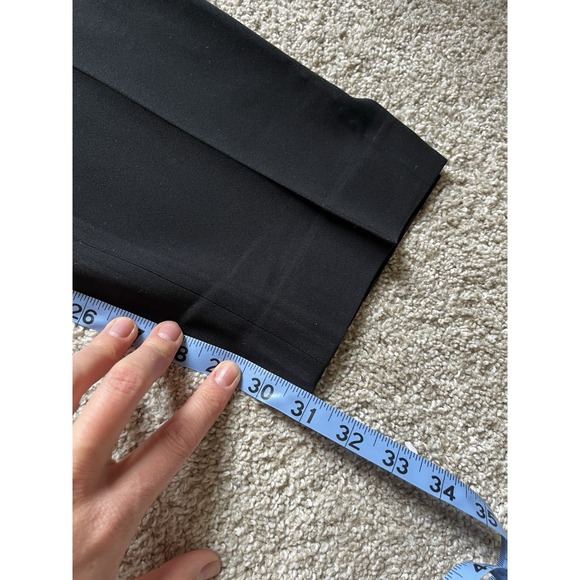 Women's  St John Designer Dress Pants Black Straight Leg  Zipper Size 10 - Picture 7 of 7